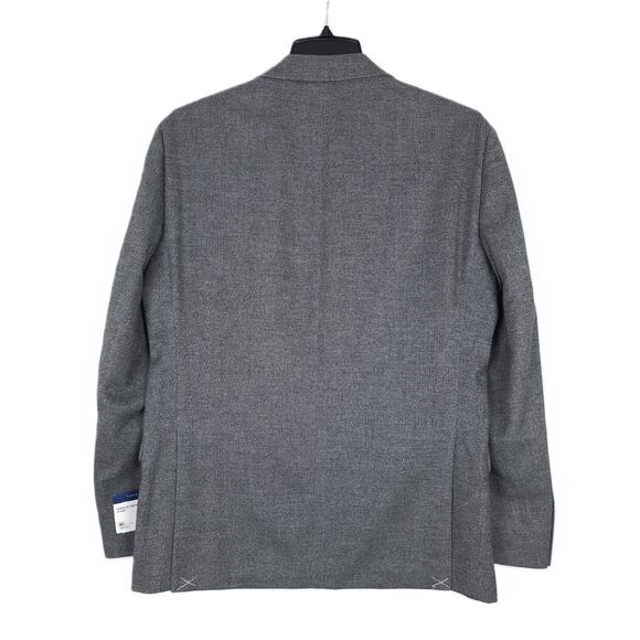 Tommy Hilfiger Men's Modern-Fit Flex Stretch Sport Coat Grey Solid Weave 46R NWT - Picture 3 of 7